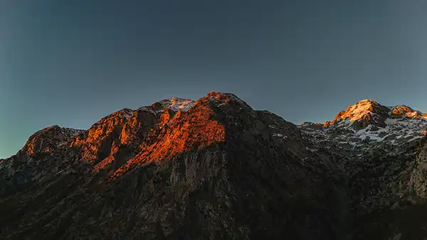 Boge mountain village on the scenic road to Theth in northern Albania