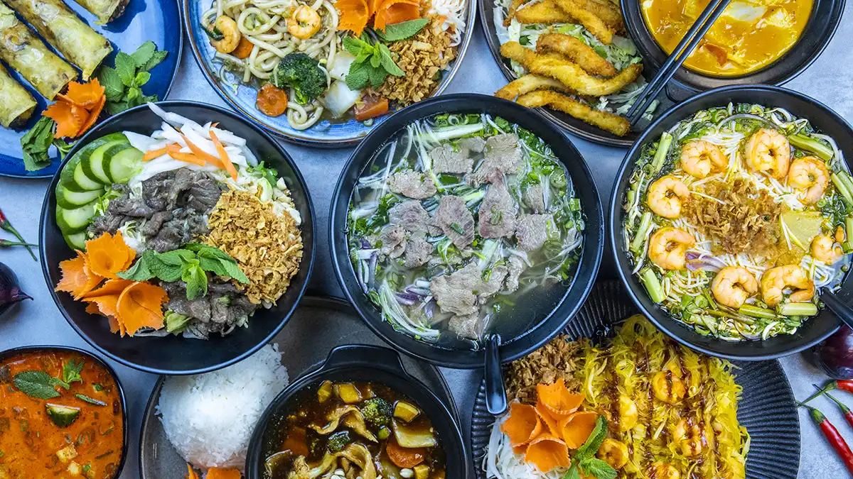 Vietnamese food during a first-time Vietnam itinerary