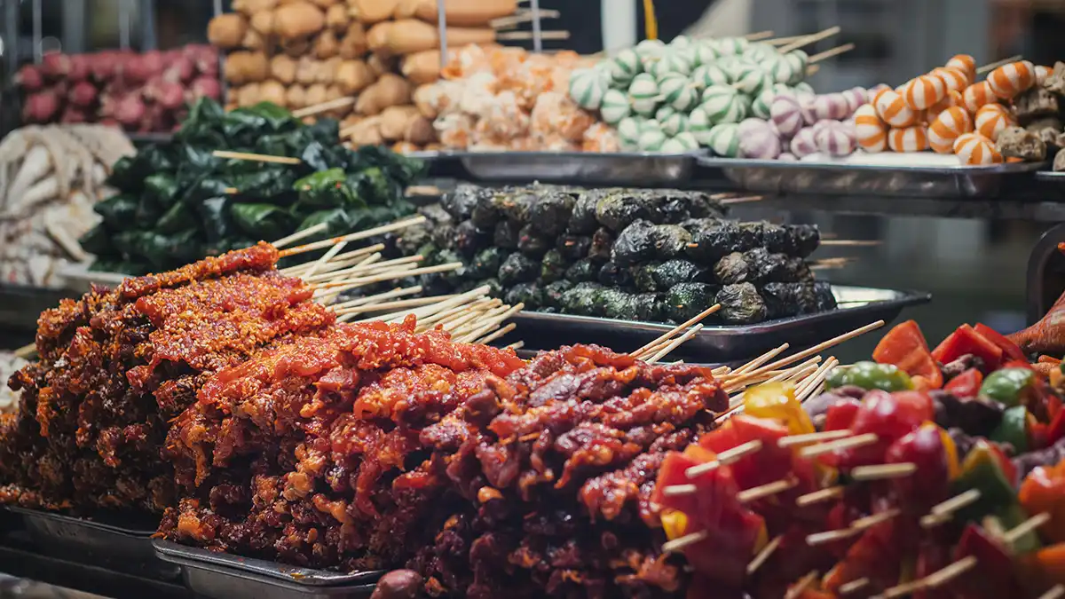 Street food in Hanoi Vietnam