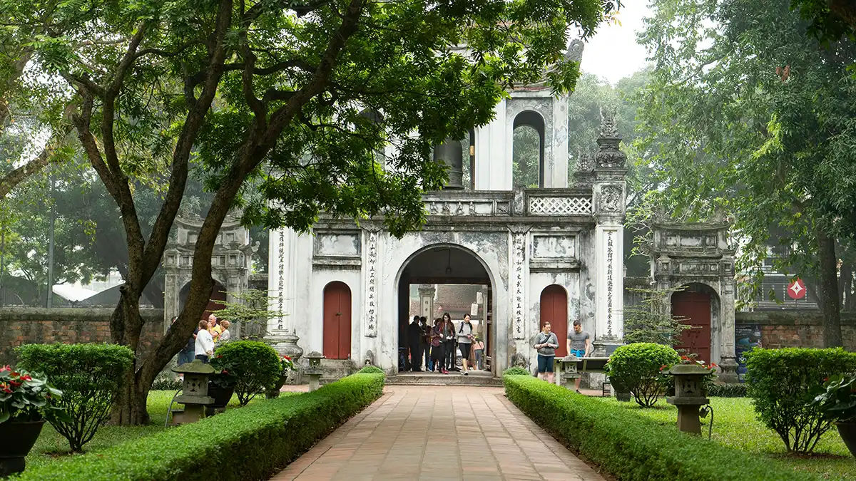 Temple of Literature in Hanoi Vietnam