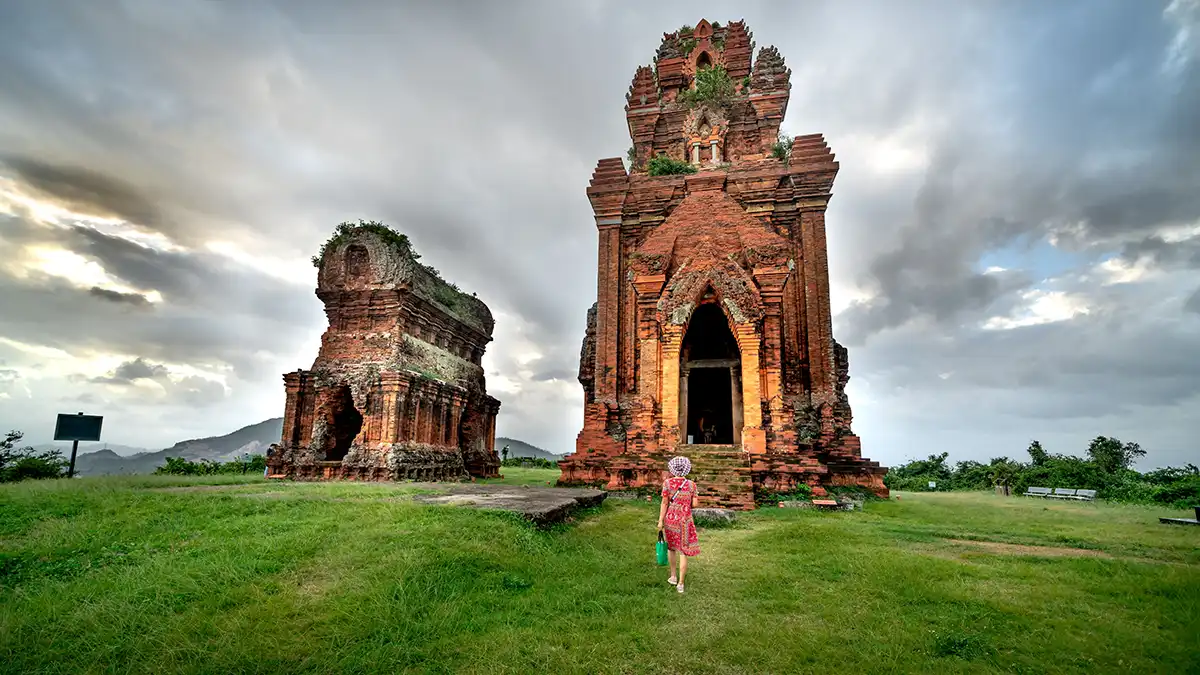 Brick temple ruins at My Son Sanctuary near Hoi An