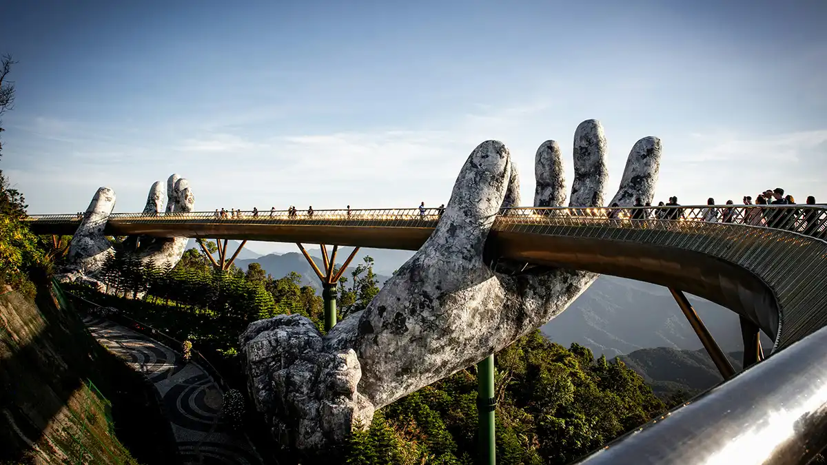 Da Nang beach and city stop in central Vietnam