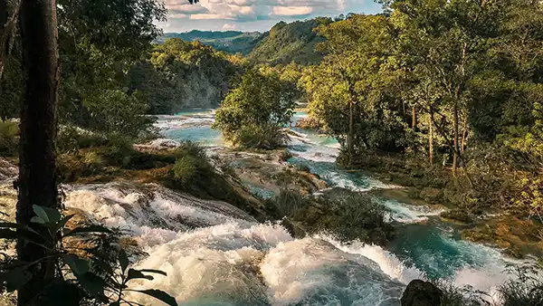 Chiapas mountain landscape for a longer Mexico route