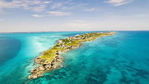 Isla Mujeres beach in the Mexican Caribbean