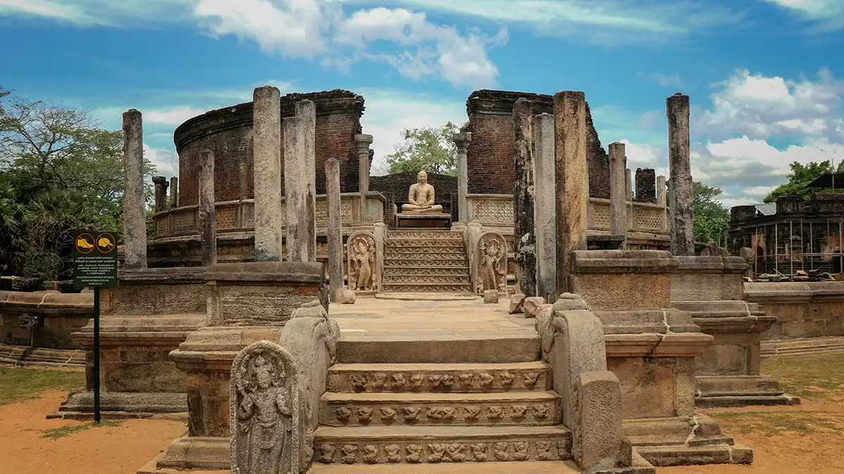 Ancient ruins in Polonnaruwa, Sri Lanka