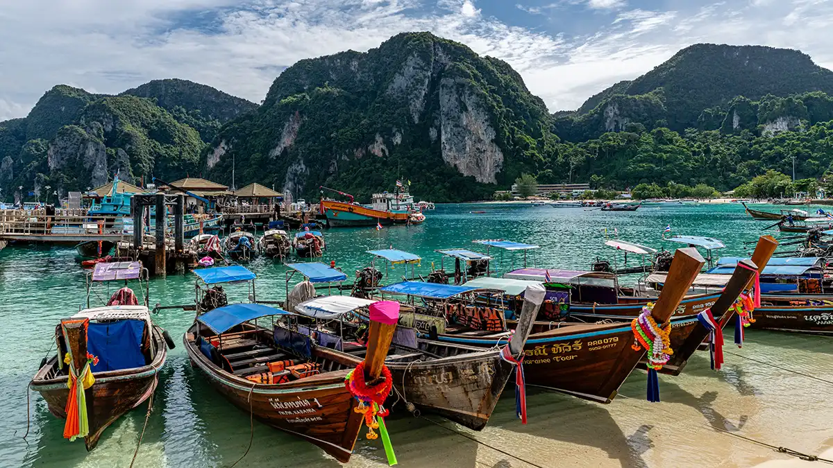 Coastal resort view in Phuket Thailand