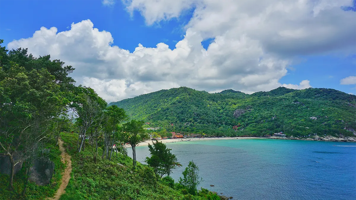 Quiet coastal area on Koh Phangan