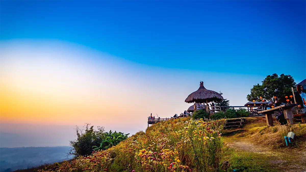 Mountain landscape near Pai in northern Thailand