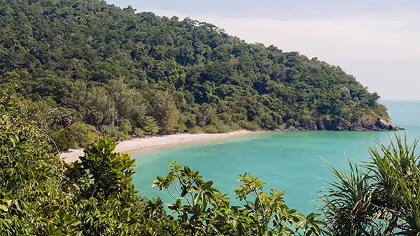 Quiet beach scenery on Koh Lanta for a slower Thailand island route