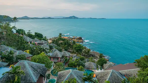Koh Samui beach scene for a Gulf island route in Thailand